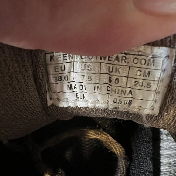 Womens Keen Genoa Peak Brown Leather Outdoor Hiking Waterproof‎ Shoes Size 7.5 M - Picture 5 of 5